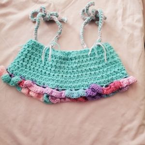 HAND CROCHETED GIRL'S TOP
